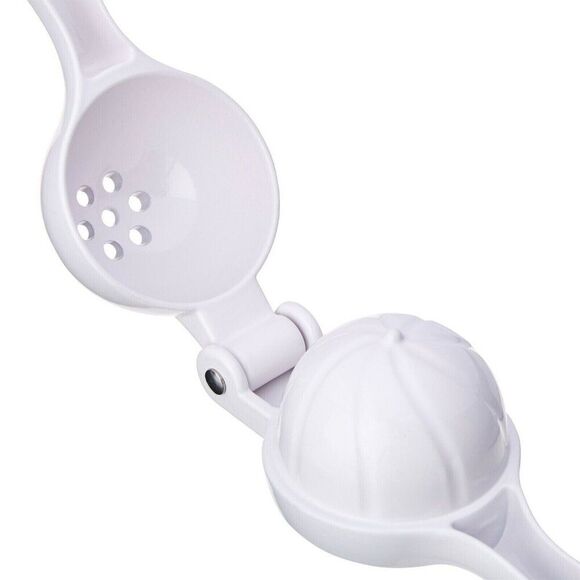 Pioneer Woman Garden Party Citrus Press Juicer Filter White Cast Iron Handheld - Picture 5 of 6